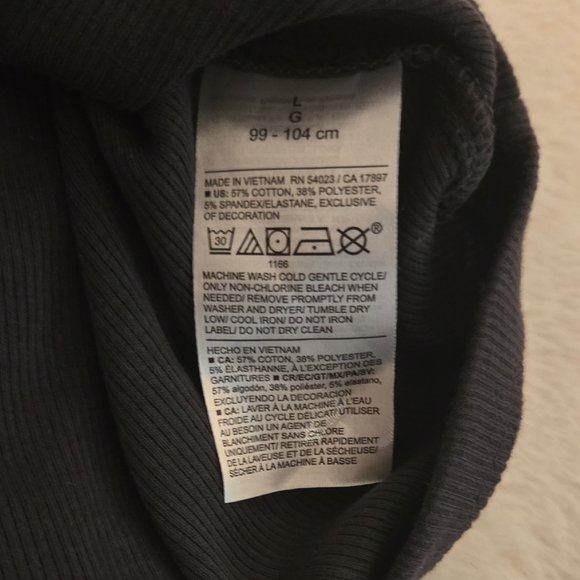 Old Navy Black Tank Top with White Trim - Picture 3 of 3